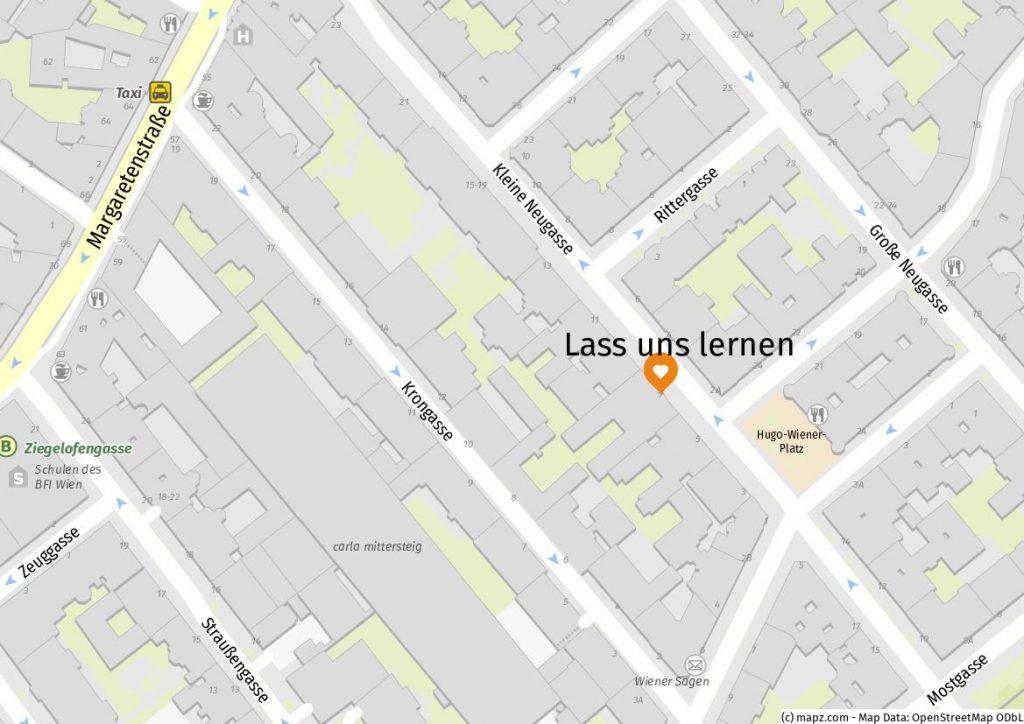 Kartenausschnitt Kleine Neugasse 7 | Lass uns lernen | (c) www.mapz.com